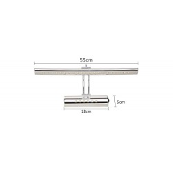 Moderno banheiro espelho luz com interruptor - Lâmpada LED - aço inoxidável - impermeável - 220V - 7W - 9W