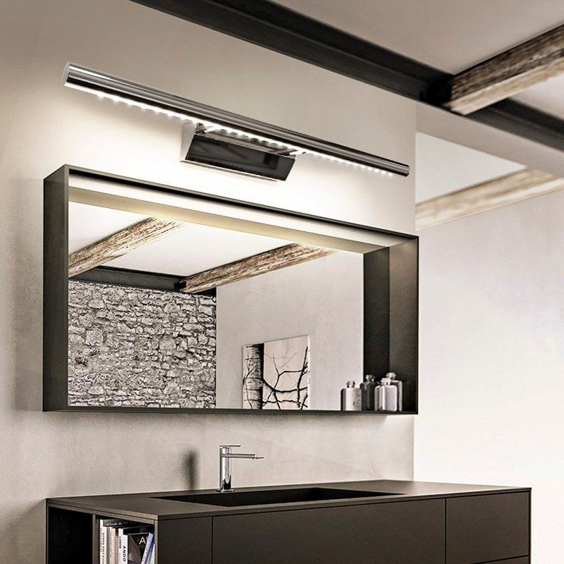 3W - 5W - 7W - luz de parede LED - lâmpada de aço inoxidável com interruptor - 25 cm - 40 cm - 55 cm