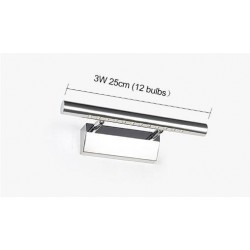 3W - 5W - 7W - luz de parede LED - lâmpada de aço inoxidável com interruptor - 25 cm - 40 cm - 55 cm