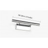 3W - 5W - 7W - luz de parede LED - lâmpada de aço inoxidável com interruptor - 25 cm - 40 cm - 55 cm
