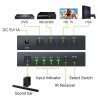 4x1 SPDIF - digital optical audio switcher - Toslink switch box with optical cableElectronics & Tools