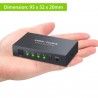 4x1 SPDIF - digital optical audio switcher - Toslink switch box with optical cableElectronics & Tools