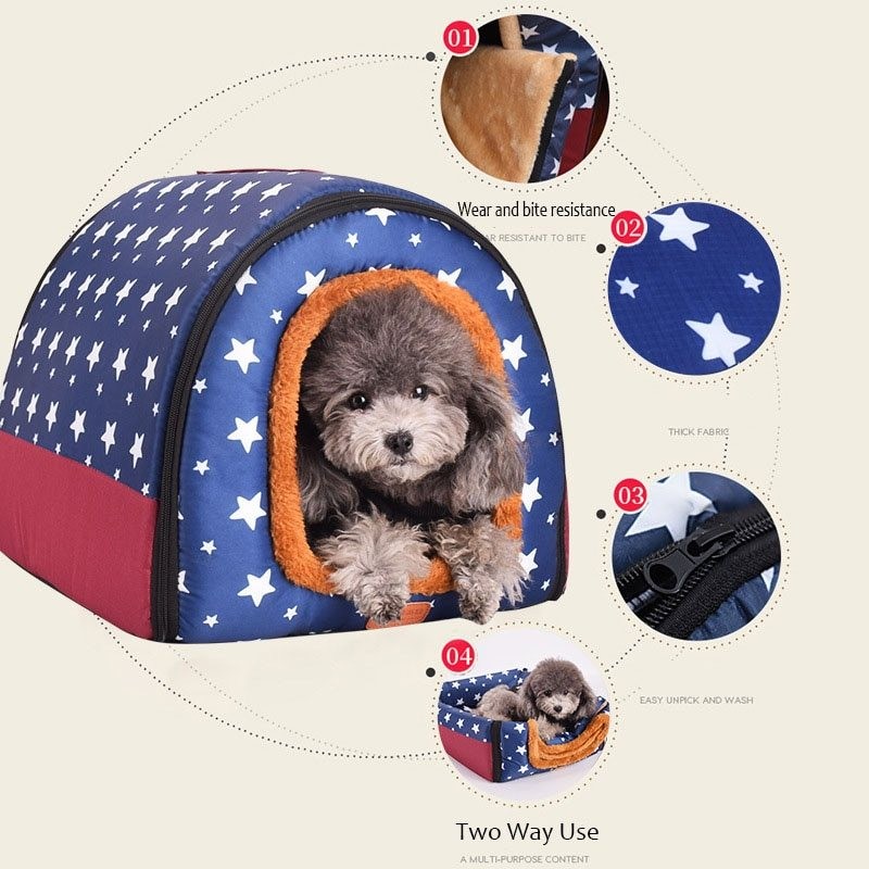 Multifunction warm pet house - comfortable kennel - mat - foldable sleeping bed Multifunction warm pet house - comfortable kennel - mat - foldable sleeping bed