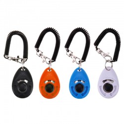 Dog trainer - adjustable keychain with sound - clicker - anti barking device