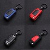 Silicone / carbon fiber - car key cover case with keychain - Audi - A3 - A4 - A5 - C5 - C6 - 8L - 8P