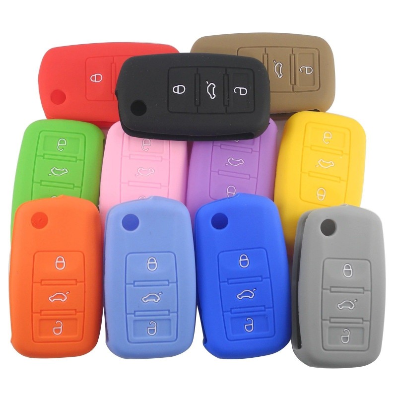 Silicone car key cover - Volkswagen Golf Bora Jetta POLO Passat - Skoda Superb Octavia Fabia - Seat Ibiza Leon Silicone car key cover - Volkswagen Golf Bora Jetta POLO Passat - Skoda Superb Octavia Fabia - Seat Ibiza Leon