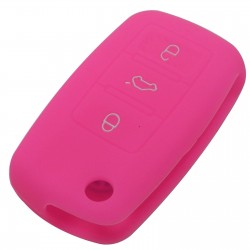 Silicone car key cover - Volkswagen Golf Bora Jetta POLO Passat - Skoda Superb Octavia Fabia - Seat Ibiza Leon