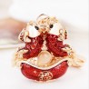 Pisces zodiac sign - crystal keychainKeyrings