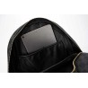 POLO - vintage leather backpack - plaid design