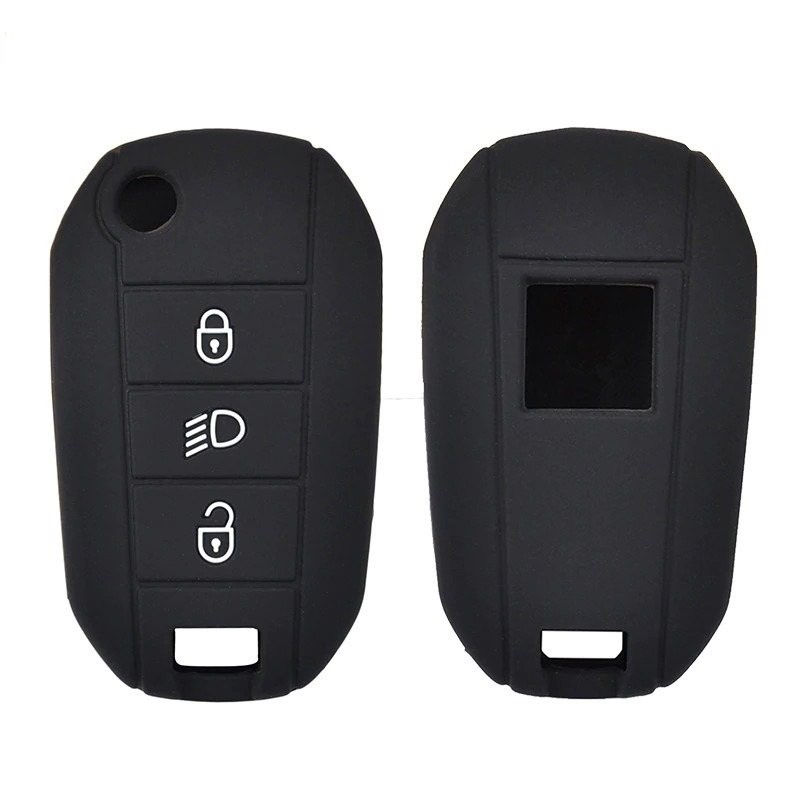 Silicone key fob cover case - Peugeot - 3008 - 208 - 308 - RCZ - 508 - 408