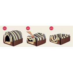 Multifunction warm pet house - comfortable kennel - mat - foldable sleeping bedCare