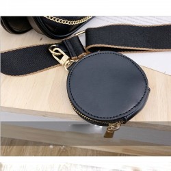 Leather handbag - crossbody - small clutch bag - detachable design - 3 pieces set