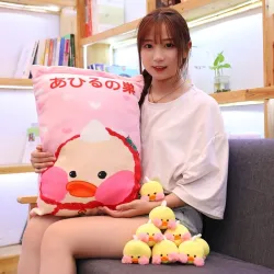 Plush pillow with 8 small ducklings ballsPillows