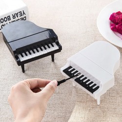Piano shaped fruit / snacks forks - toothpicks - 9 pieces