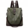 Retro leather backpack / shoulder bag with zippersBackpacks