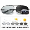 Photochromic metal sunglasses - polarized - day / night driving - UV 400