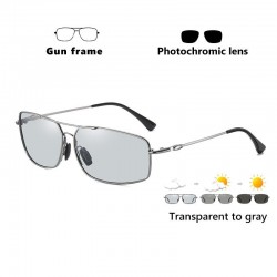 Photochromic metal sunglasses - polarized - day / night driving - UV 400