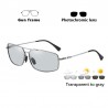 Photochromic metal sunglasses - polarized - day / night driving - UV 400