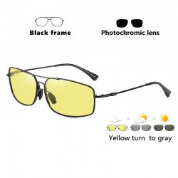 Photochromic metal sunglasses - polarized - day / night driving - UV 400