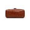 Elegant leather handbag - crossbody - small clutch bag - 3 pieces set