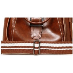 Elegant leather handbag - crossbody - small clutch bag - 3 pieces set
