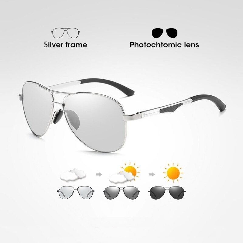 Classic sunglasses - photochromic - polarized - anti-glare - safe for night driving - UV400