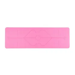 Yoga mat with position lines - gym - pilates - fitness - non-slip sport mat