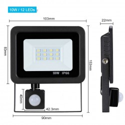 10W - 20W - 30W - 50W - LED flood light - motion sensor - waterproof outdoor reflectorFloodlights