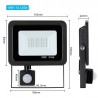 10W - 20W - 30W - 50W - LED flood light - motion sensor - waterproof outdoor reflectorFloodlights