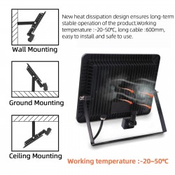 10W - 20W - 30W - 50W - 100W - 220V - LED floodlight - waterproof reflector - outdoor light - PIR motion sensorFloodlights
