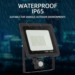 10W - 20W - 30W - 50W - 100W - 220V - LED floodlight - waterproof reflector - outdoor light - PIR motion sensorFloodlights