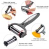 Multifunctional vegetable / fruit peeler - grater - slicer - 360 degree rotatable