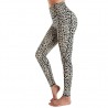 Fitness - Yoga - leggings with pockets - compressed - sweat-absorbent - high waist - leopard print