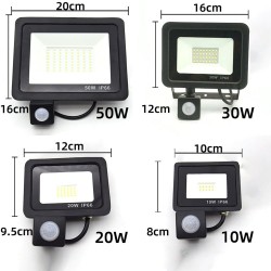 10W - 20W - 30W - 50W - 100W - 220V - LED floodlight - waterproof reflector - outdoor light - PIR motion sensorFloodlights