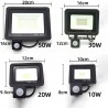 10W - 20W - 30W - 50W - 100W - 220V - LED floodlight - waterproof reflector - outdoor light - PIR motion sensorFloodlights