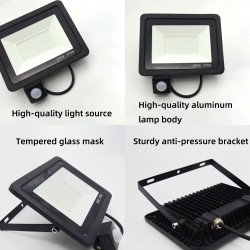 10W - 20W - 30W - 50W - 100W - 220V - LED floodlight - waterproof reflector - outdoor light - PIR motion sensorFloodlights