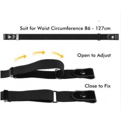 Buckle-free elastic belt - unisex