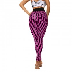 Stretchy long leggings - slimming - with lattice print - fitness - yoga