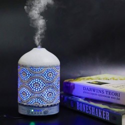 Air humidifier - essential oils diffuser - metal night lamp - 100ml
