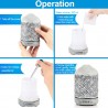 Air humidifier - essential oils diffuser - metal night lamp - 100ml
