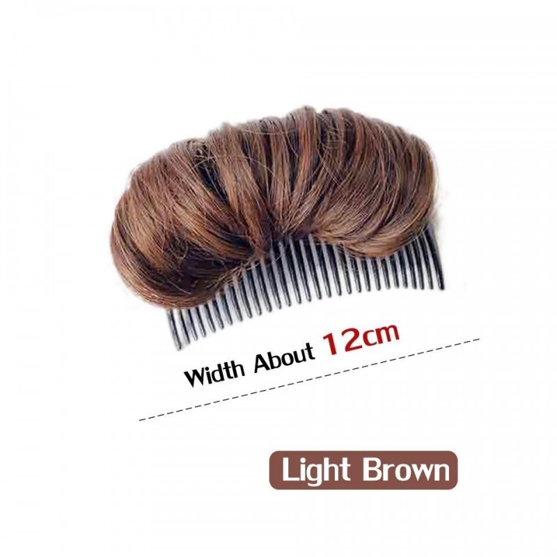 Synthetic hair - invisible volumising pad - comb with wig