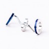 Double ring cufflinks - 2 pieces