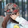 Multifunctional beanie - scarf - unisex - UK flag - newspaper design