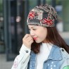 Multifunctional beanie - scarf - unisex - UK flag - newspaper design