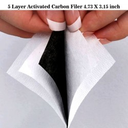 Face / mouth protective mask with 2 PM2.5 filters - for adults / children - world map