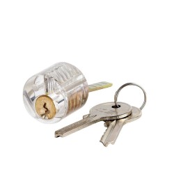 Transparent locksmith set - locks - picks - keys