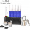 Transparent locksmith set - locks - picks - keys