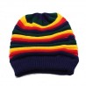 Knitted colorful beanie - reggae styleHats & Caps