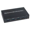 KVM 4K switch splitter - HDMI - USB - shared monitor - with 2 portsSplitters