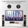 HDMI switch - 4 in 1 out - with S/PDIF & L/R audio output - HDTV 4K 60Hz 4:4:4 - IR remote controlHDMI switchers